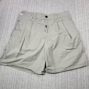 Citizens Of Humanity Shorts Mens 31 Beige Chino Pleated Casual 5 Inseam Summer
